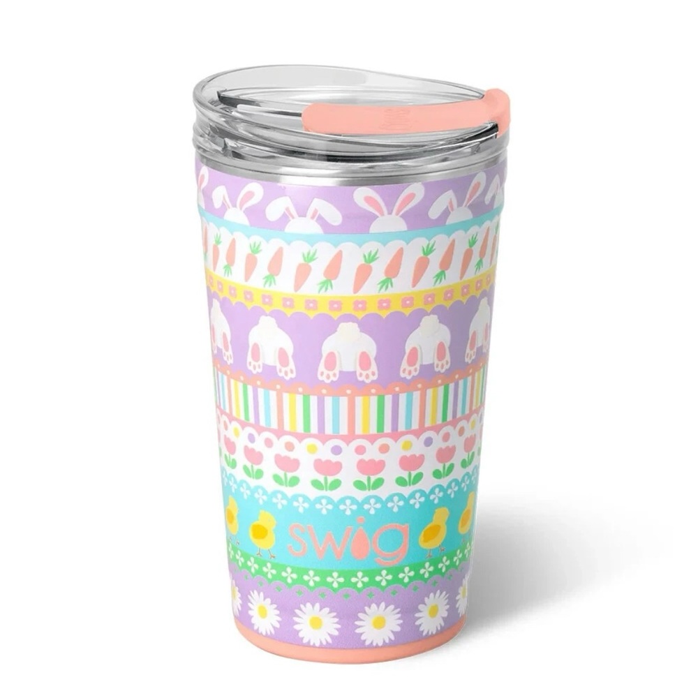 NWOT Swig Life Easter "BUNNY TRAIL"  24 oz Party Cup
